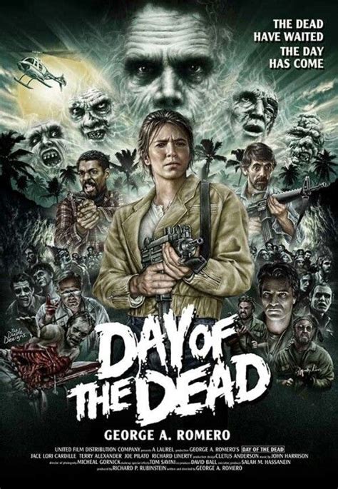 Day Of The Dead George Romero Zombie Zombies Horror Movie Art