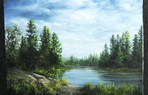 Oil Painting Forest Lake Paint With Kevin Hill Kevin Hill