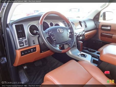 Red Rock Interior Prime Interior For The 2012 Toyota Sequoia Platinum