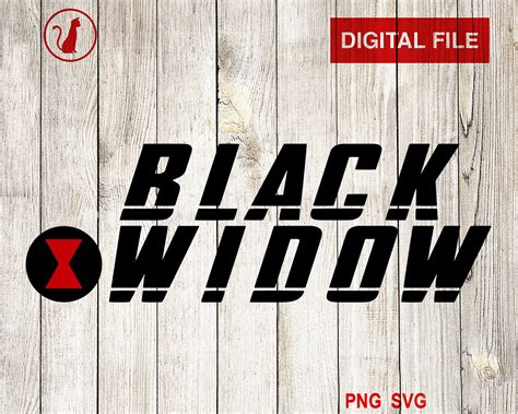 Black Widow Svg Black Widow Logo Svg Black Widow Titel Svg Etsy