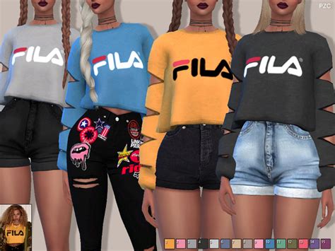 Sporty Sweatshirts 010 By Pinkzombiecupcakes Sims 4 Female Clothes