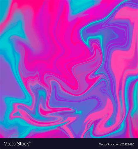 Fluid Colors Backgrounds Holographic Effect Vector Image