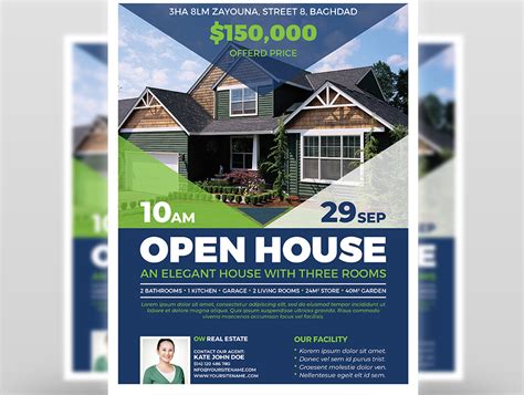 Open House Real Estate Flyer Template By Owpictures On Dribbble