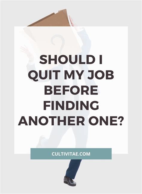I Want To Walk You Through Some Key Factors To Consider Before Quitting