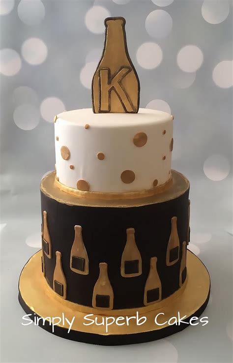 Champagne Cake Decorated Cake By Simply Superb Cakes Cakesdecor