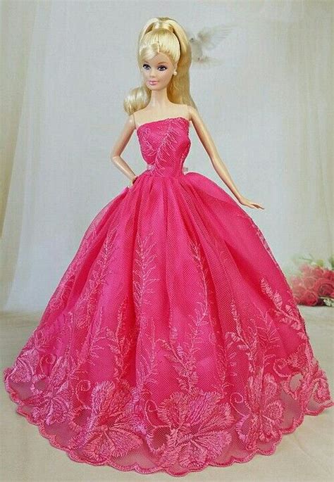 Pink Net Dress For Barbie Barbie Pink Dress Barbie Dress Dresses