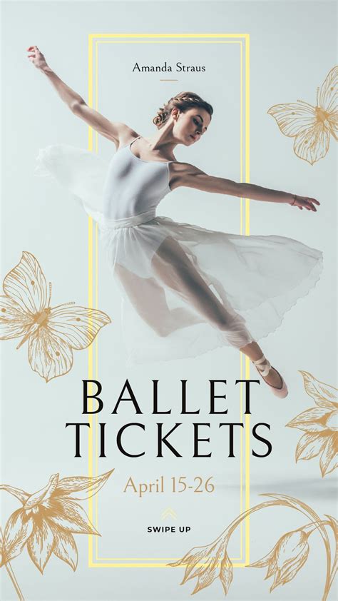 Passionate Ballet Dancer Create A Design Dance Poster Design