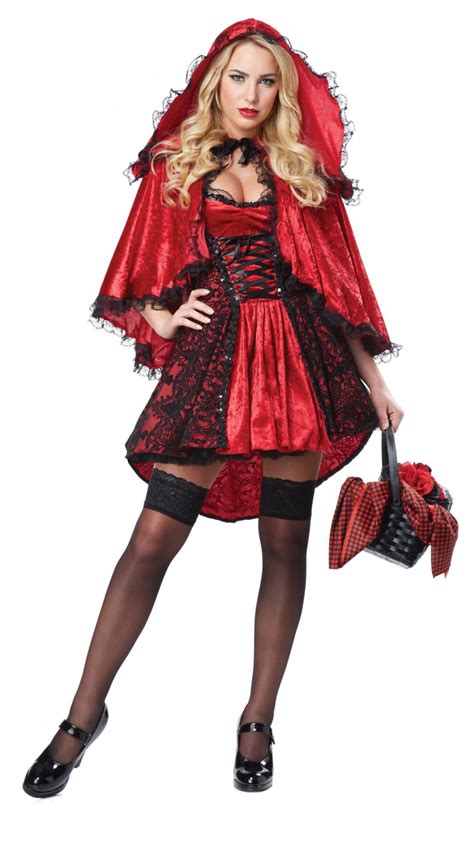 dark gothic deluxe red riding hood adult costume size small 01300