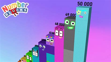 Numberblocks 1 1000 To 50000 Standing Tall Numberblocks Step Squad