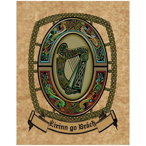 The Harp National Emblem Of Ireland Bealtaine Fire