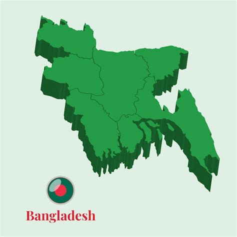 Premium Vector 3d Map Of Bangladesh Vector Stock Photos Designs
