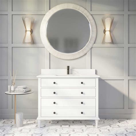 One great tip for getting started, if you want to design your own bathroom, is to put your bathroom ideas down on paper first so you can build up a kind of game plan. Francis 42" Vanity By Studio Bathe | Single sink bathroom ...