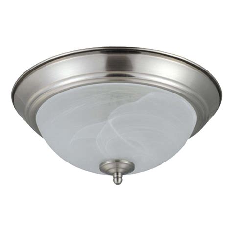 Installing a new, more efficient form of lighting in place of an old outdated fluorescent ceiling light fixture will reduce your. Nicor 07900 - 13" Round Nickel 4100K Fluorescent Ceiling ...