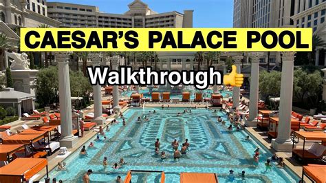 Caesars Palace Pool Walkthrough Las Vegas Virtual Pool Tour Youtube