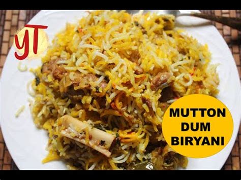 Mutton Dum Biryani Recipe In Tamil Youtube