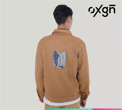 Oxygn X Aot Collab Jacket Limited Edition Large On Carousell