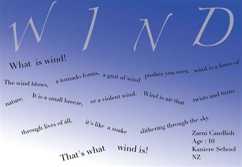 Wind A Visual Poem By Zarni