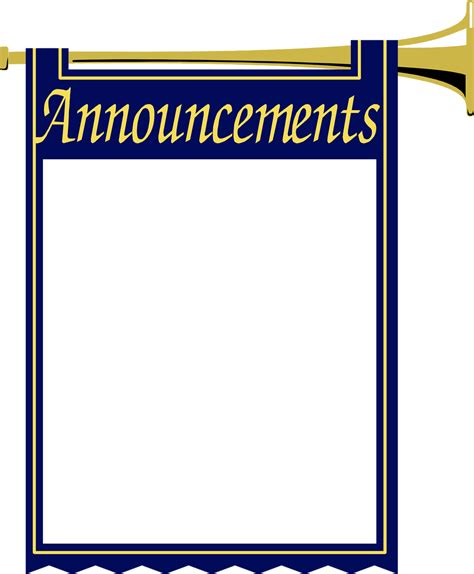Announcement Banner Clipart 1 Clipart Station