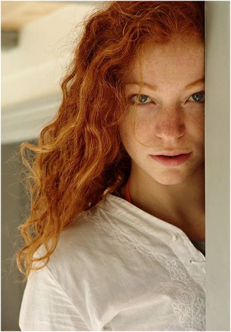 marleen lohse red haired beauty beautiful red hair red hair freckles