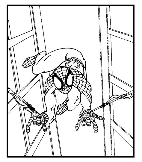 kleurplaten en zo » Kleurplaten van spiderman