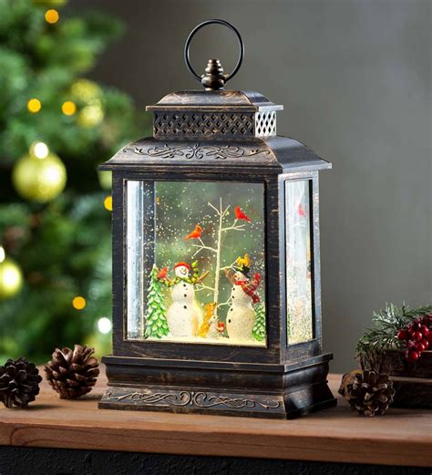 Christmas Lanterns Decorative Led Luminous Wind Lantern Gold 1pcs 即納最大半額