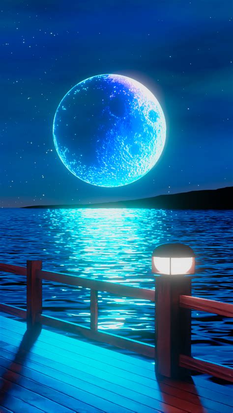 Full Moon Of The Night Beautiful Wallpapers Night Sky Wallpaper