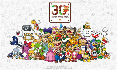 Super Mario 30th Anniversary Collage By Imaginatorvictor On Deviantart
