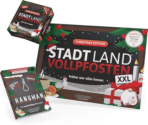 Denkriesen Spar Set Santa Klaus Stadt Land Vollpfosten® Christmas