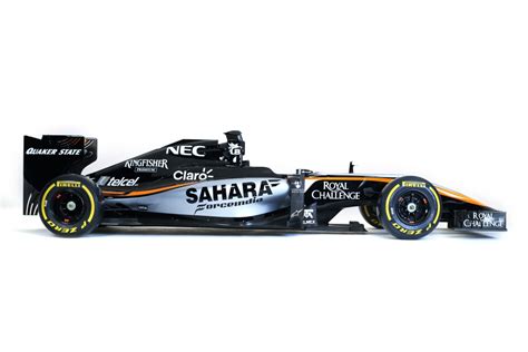 The New Force Force India Lanserar Sin 2015 Bil Formelracing