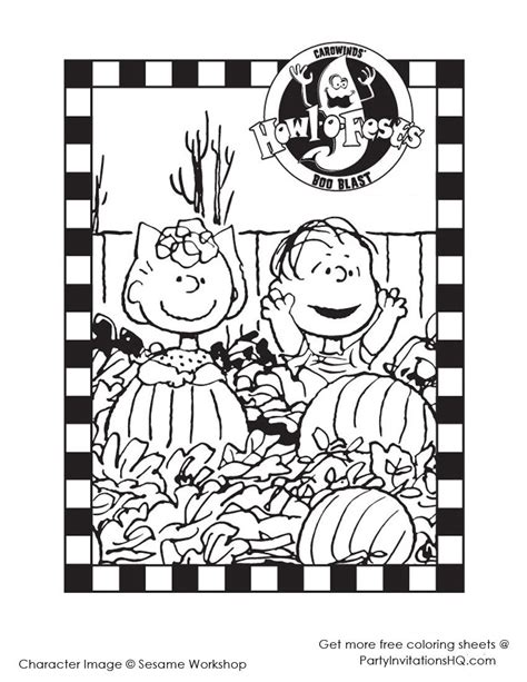 Free Printable Charlie Brown Halloween Coloring Pages Free Printable