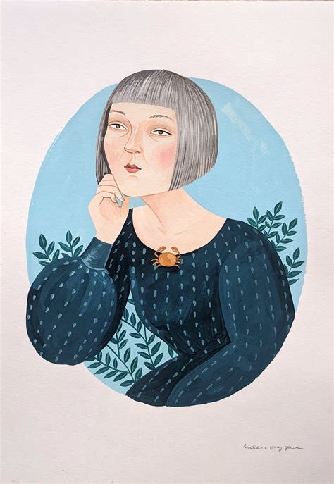Original Illustration — Cancer Horoscope Sign — Helena Perez Garcia