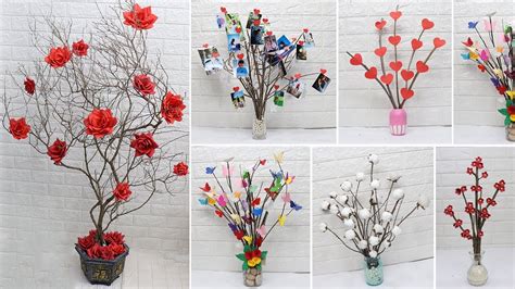 10 Tree Branches Decoration Ideas Home Decorating Ideas Handmade Youtube