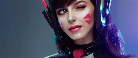 2560x1080 Dva From Overwatch Cosplay 2560x1080 Resolution Hd 4k