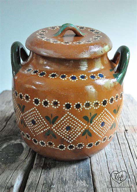 Ax tree log wood log grass camp tent cookware dinner cooking on fire ancient life. Frijoles de Olla {Mexican Beans} - Thyme & Love