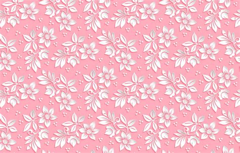 Wallpaper Flowers Background Pink Pattern The Volume Images For