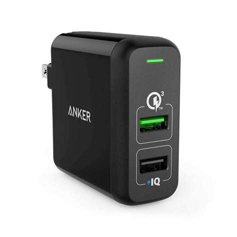 Powerport Ac Power Adapter Black Usb Wall Charger Cell Phone Charger
