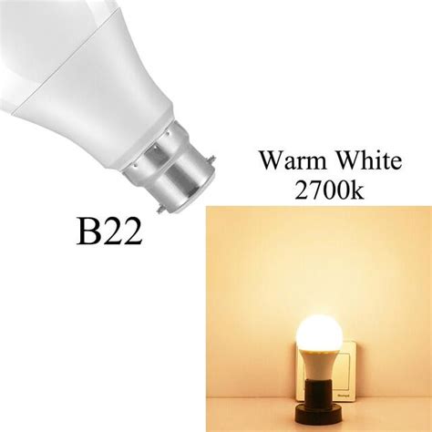 Led Sensor Bulb E27 B22 10w 15w Dusk To Dawn Smart Lamp Bulb Ac85v 265v