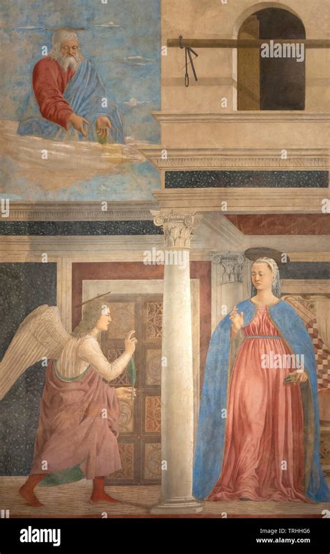 Annunciation Legend Of The True Cross Fresco Cycle Piero Della