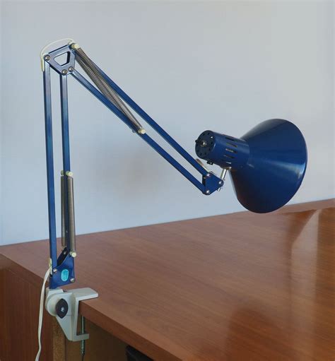 Type 75 mini table lamp turmeric gold. Vintage Anglepoise Blue Desk Lamp / Architect Lamp / Luxo Style Lamp with Desk Mount | Architect ...