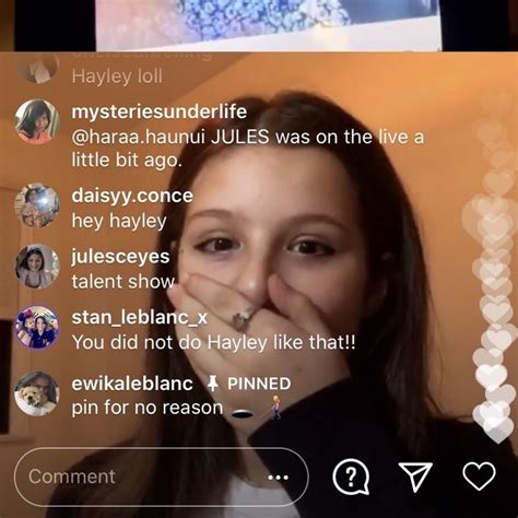 Hayley Leblanc Instagram Live Rare Hayley Leblanc Hayley Instagram Live