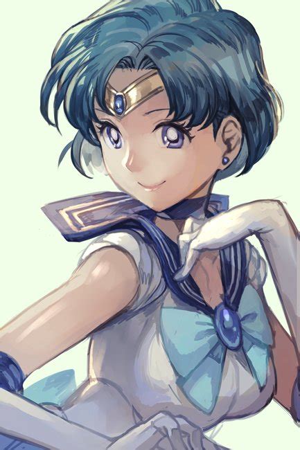 Safebooru Bishoujo Senshi Sailor Moon Blue Background Blue Hair Blue