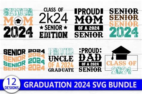 Class Of 2024 Graduation Svg Bundle Graphic By Svg Zone · Creative Fabrica