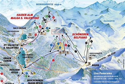 Stazioni sciistiche/scopriamo il comprensorio di andalo e fai della paganella con le recensioni di piste e da gennaio sulle piste del comprensorio del paganella ski si scia anche di notte, una novità importante per chi ama sciare in questa località in. skirama-passo-resia-malga-san-valentino-mappa-piste-sci ...