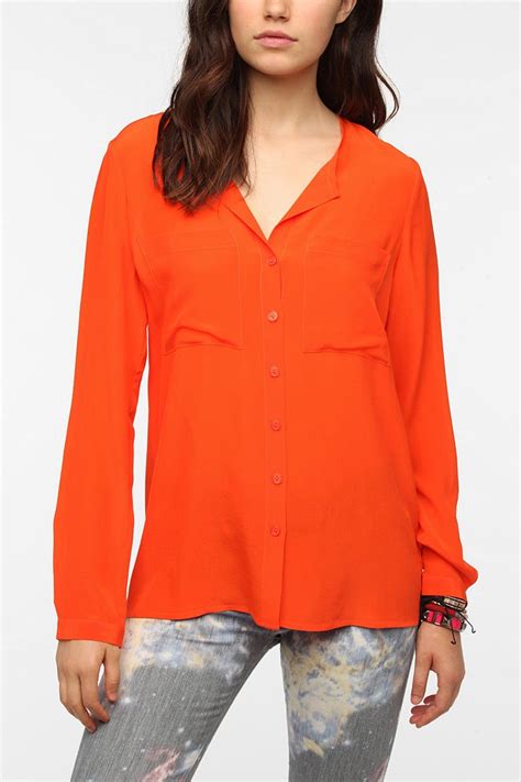 urban outfitters silence and noise silk blouse fashion blouse silk blouse
