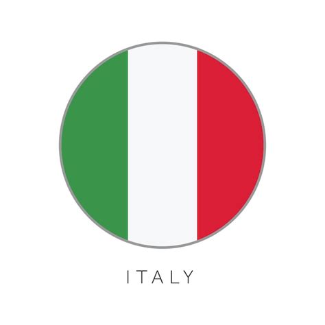 Premium Vector Italy Flag Round Circle Vector Icon