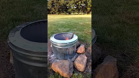 The firepit absorbs the unburnt fuel that creates a wood fire's smoky castoffs. Smokeless Fire Pit Fail - YouTube