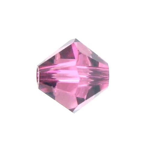 53015328 4mm Swarovski Bicone Bead Rose Satin Crystal Findings