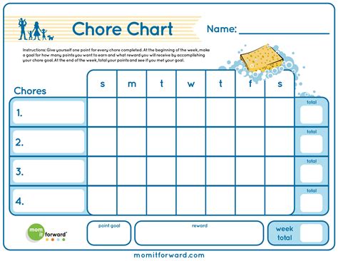 Chore Chart Printable Mom It Forward Printable Chore Chart Chore Images