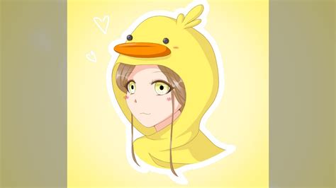 Girl In Duck Onesie Anime Speedpaint Youtube