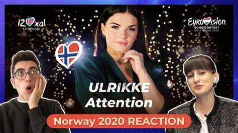 norway eurovision 2020 reaction ulrikke attention [ mgp 2020 winner ] youtube